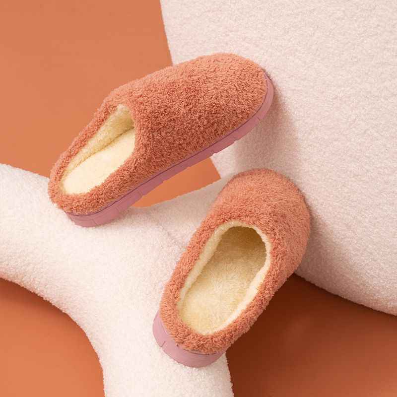 Womens Slip on Fuzzy House Slippers Memory Foam Slippers