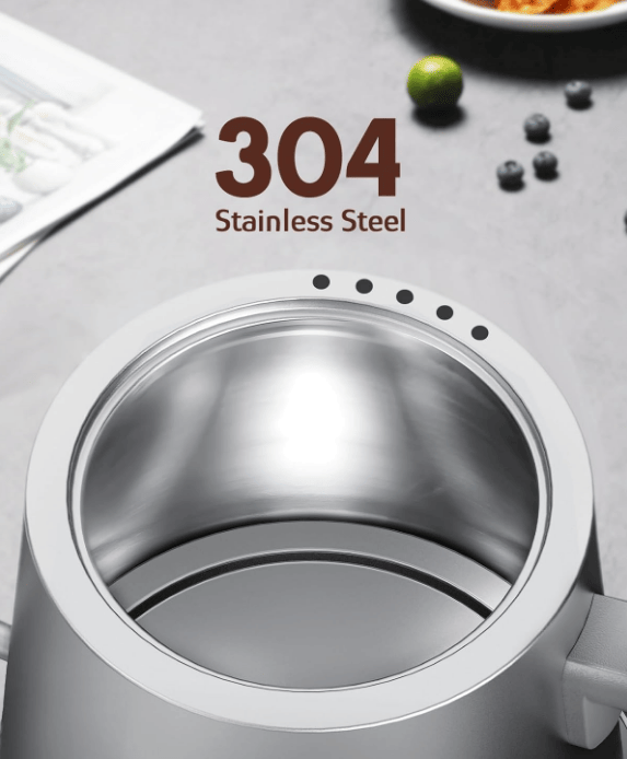 1200W Coffee brewing pot 0.8L gooseneck kettle quick boiling LCD screen A1 H temperature control SUS304 food grade without BPA automatically closed