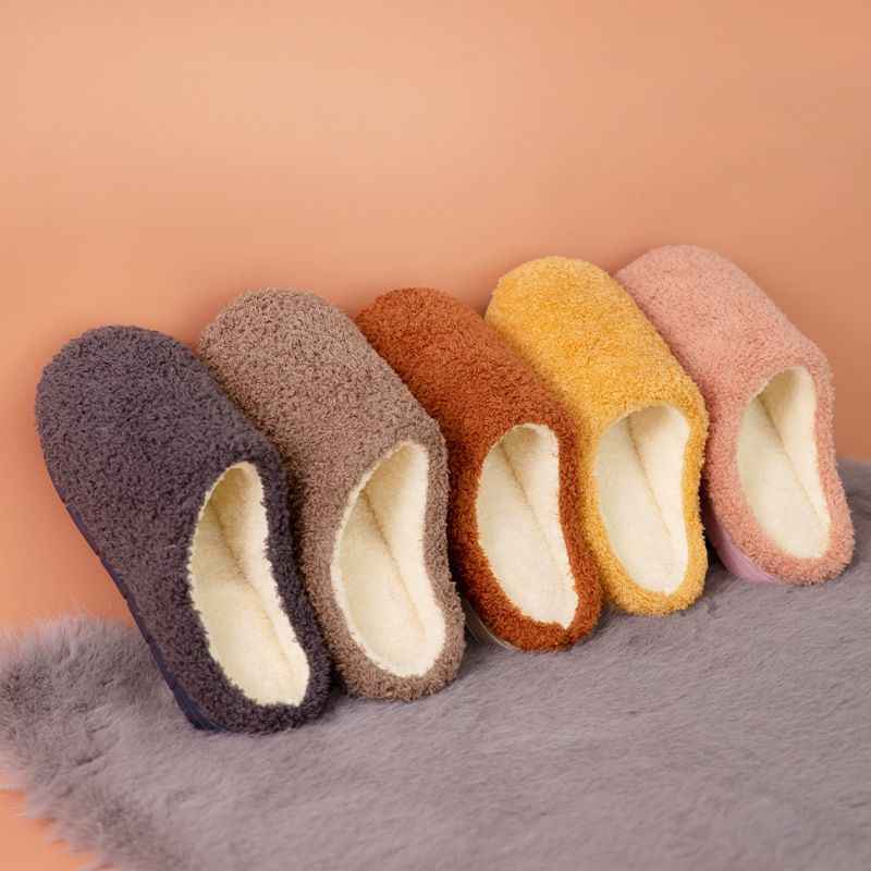 Womens Slip on Fuzzy House Slippers Memory Foam Slippers