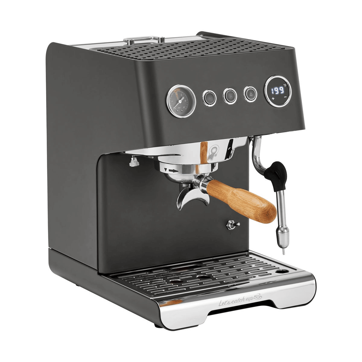 PSG3028A American-style espresso machine, semi-automatic coffee maker with 1450W power and 15Bar espresso extraction. Features ULKA high-pressure pump, 1.7L water tank, ivory white finish, steam mil