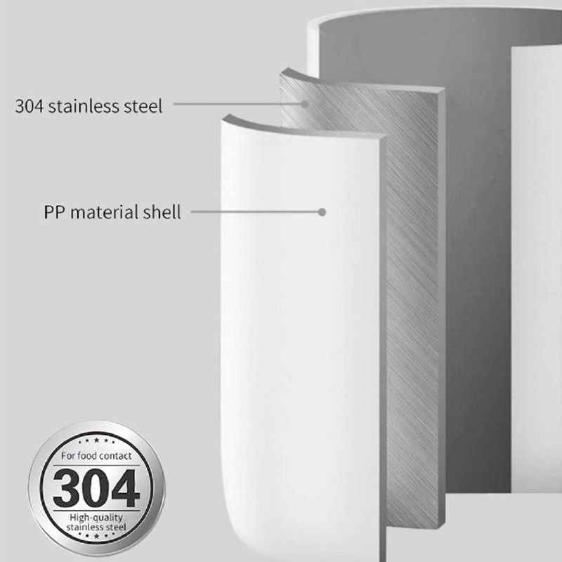 Stainless Steel Self-Stirring Coffee Cup with LED Digital Display