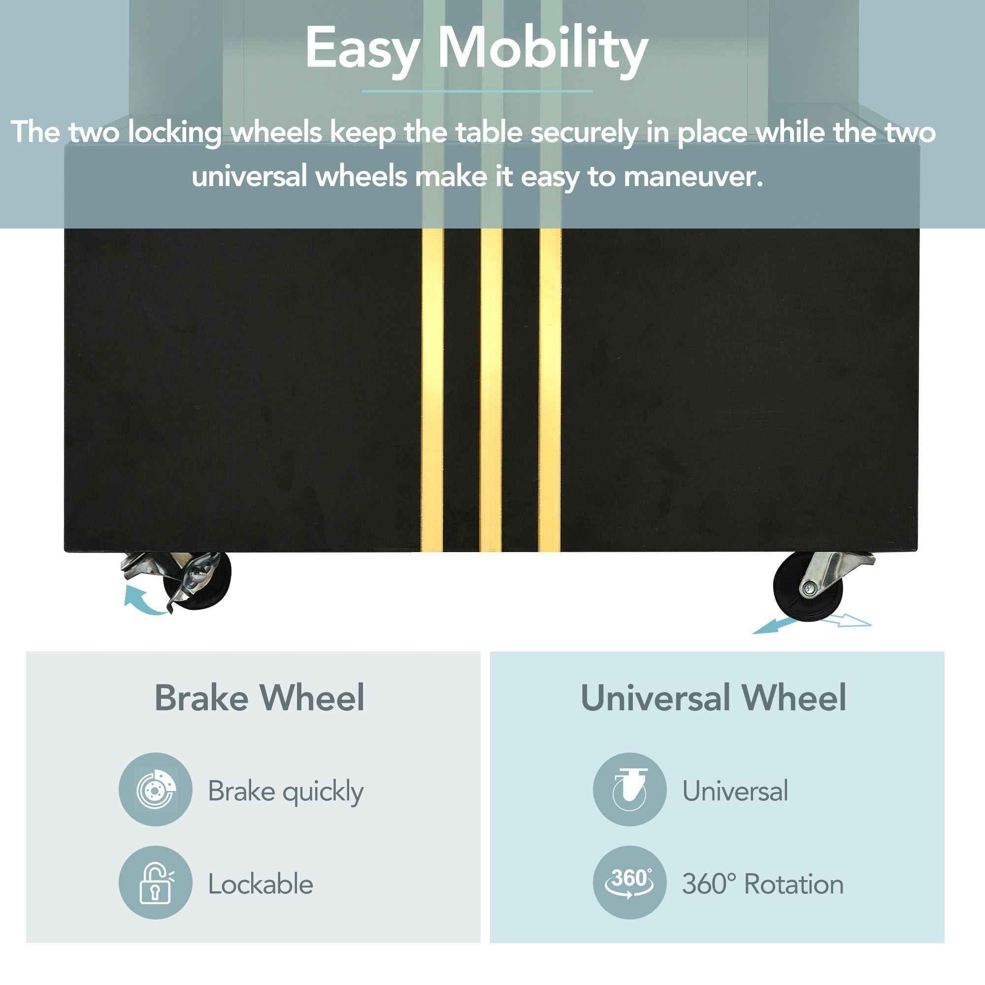 TREND Contemporary Coffee Table with Faux Marble Top