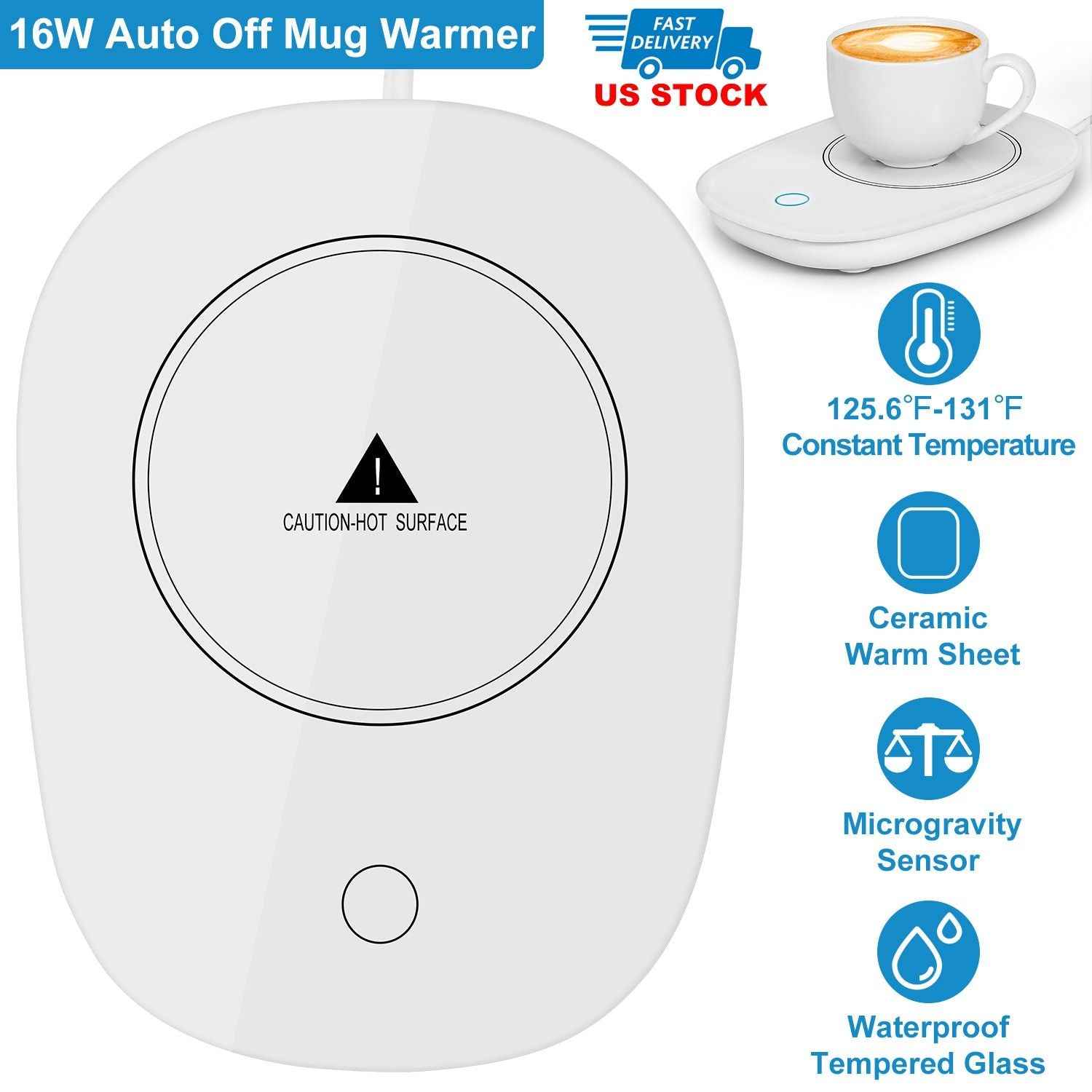 Coffee Mug Warmer Cup Warmer Auto Shut Off Coffee Tea Milk Electric Heater Pad Office Home Desk Coffee Mug Warmer Electric Beverage Warme