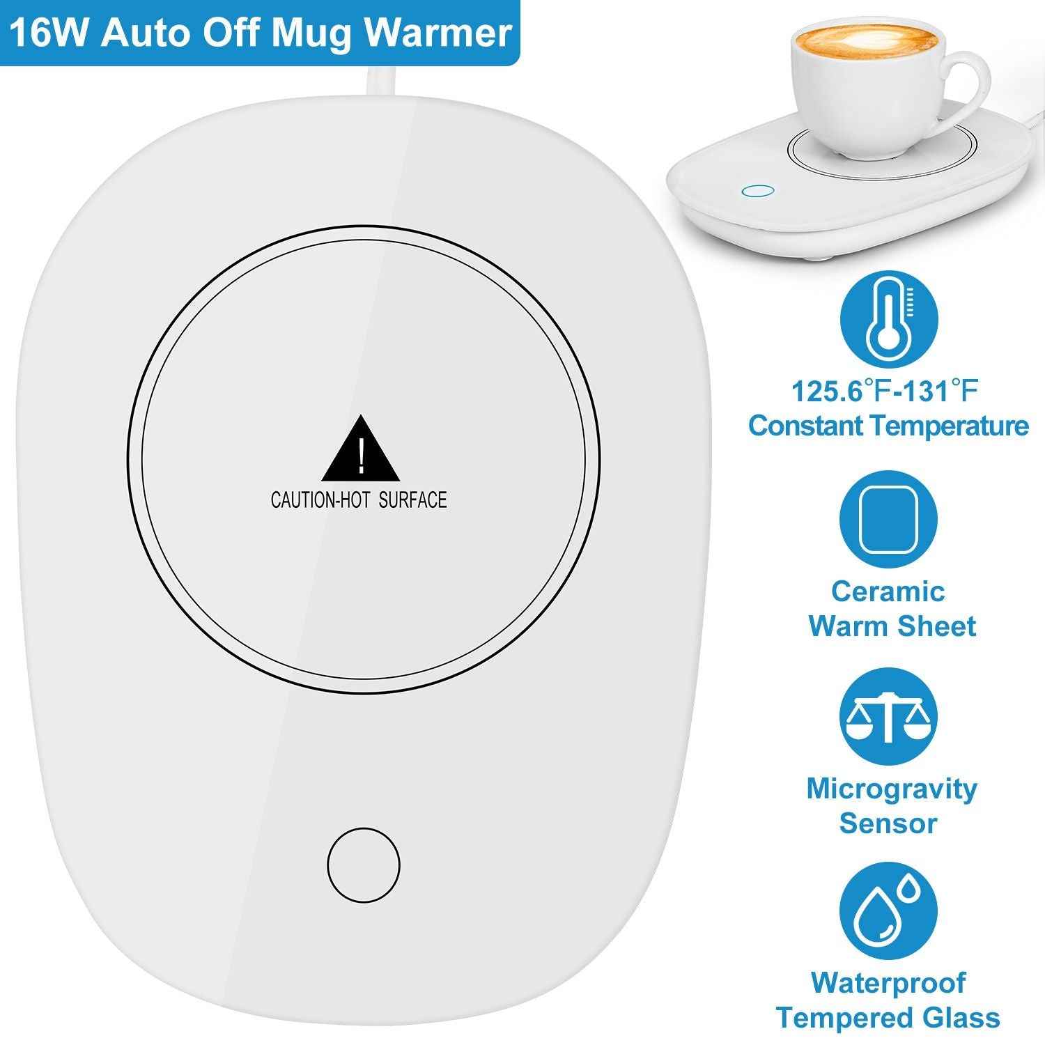 Coffee Mug Warmer Cup Warmer Auto Shut Off Coffee Tea Milk Electric Heater Pad Office Home Desk Coffee Mug Warmer Electric Beverage Warme