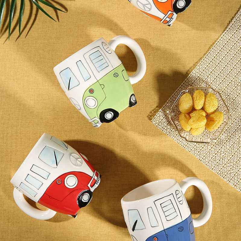 Retro Bus Ceramic Coffee Mug