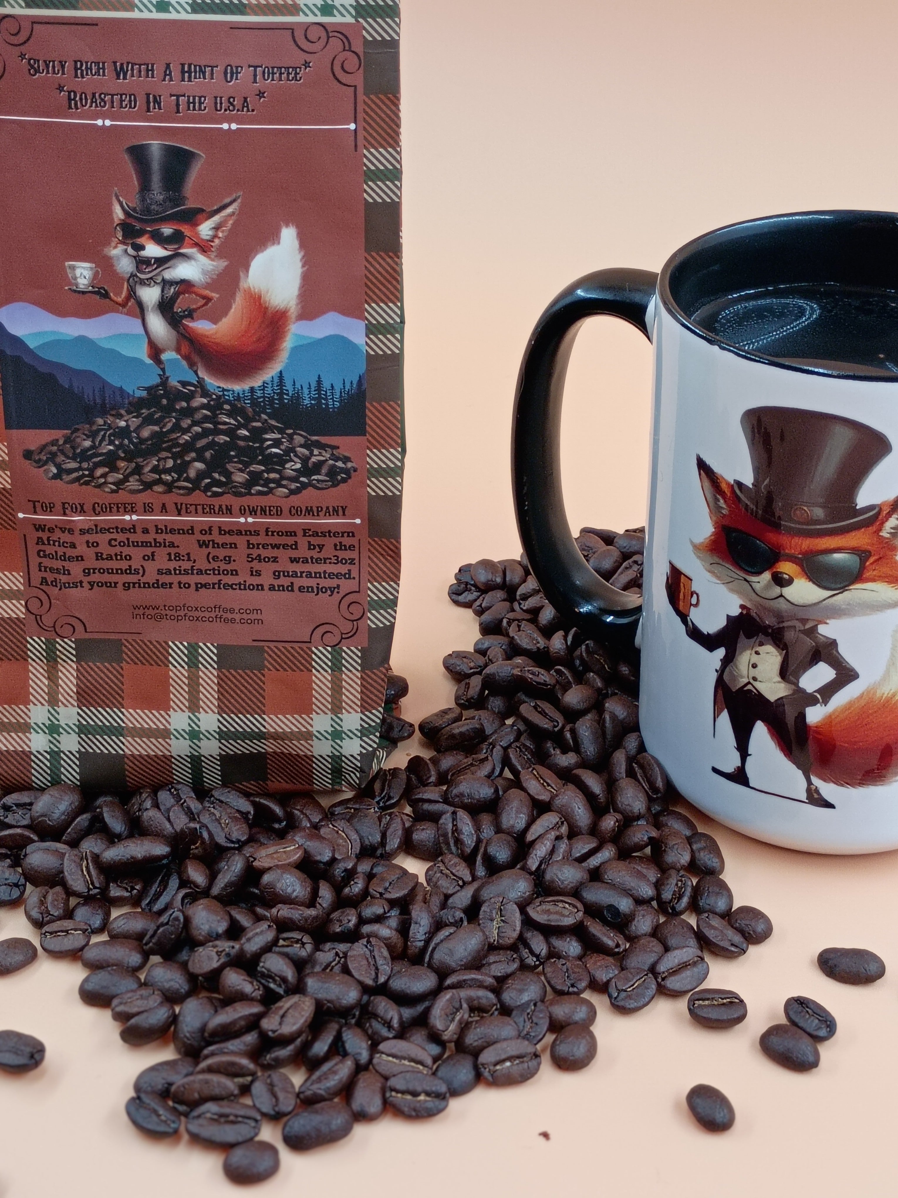 TopFox Whole Bean Coffee