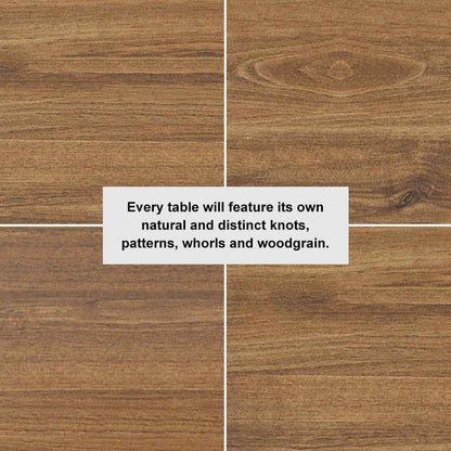 Rustic Round Coffee Table with Solid Wood Tabletop Metal Leg