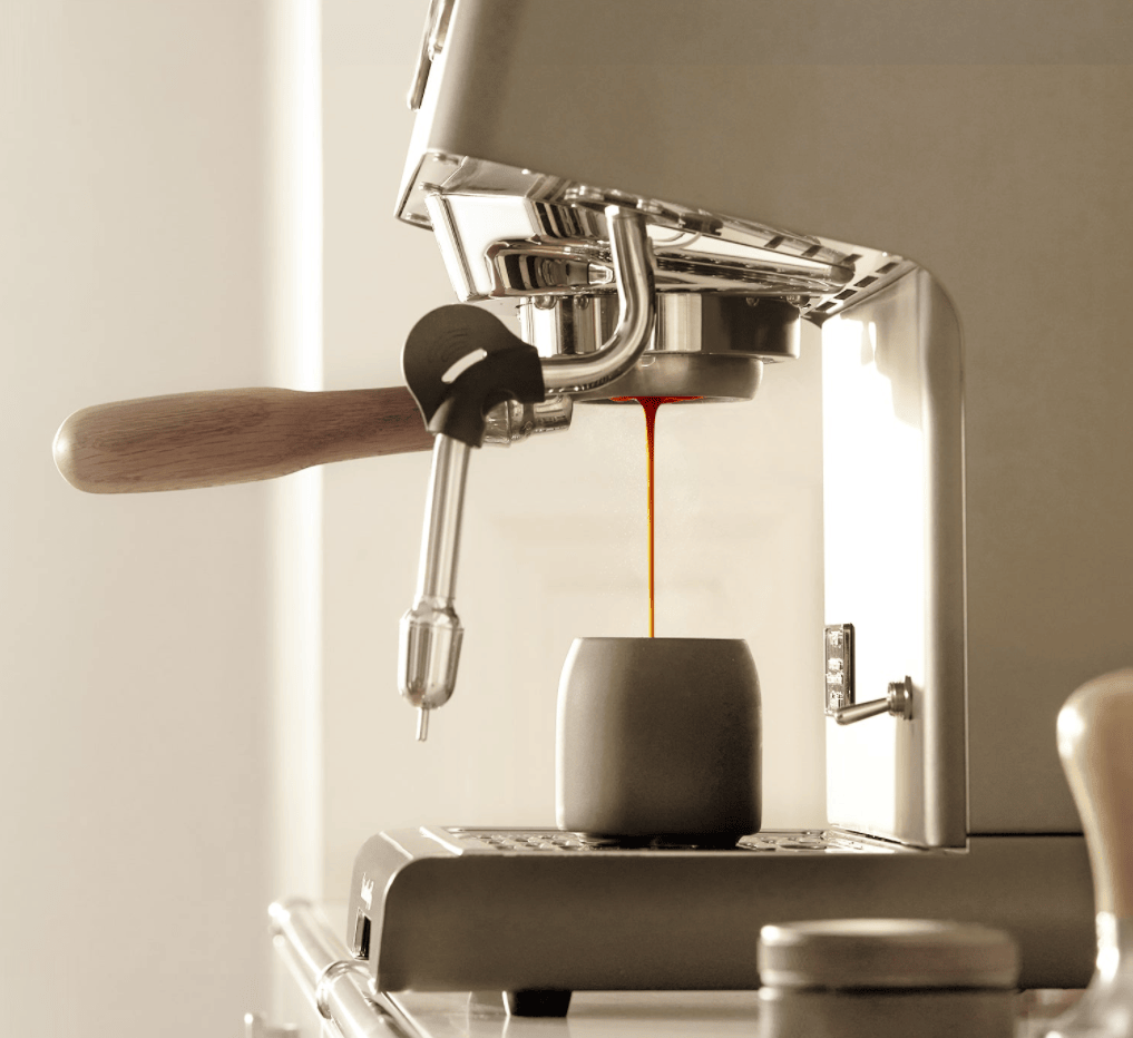 PSG3028A American-style espresso machine, semi-automatic coffee maker with 1450W power and 15Bar espresso extraction. Features ULKA high-pressure pump, 1.7L water tank, ivory white finish, steam mil