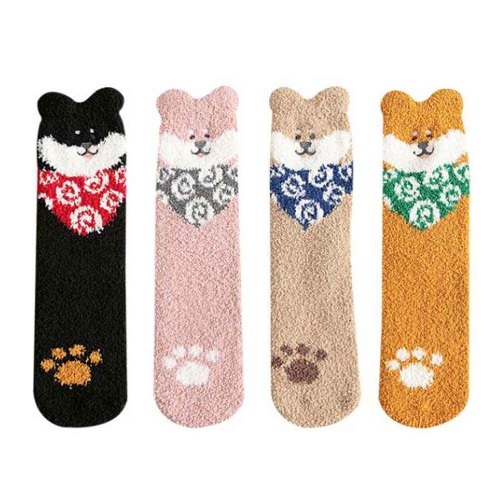 Coral Fleece Socks Women&