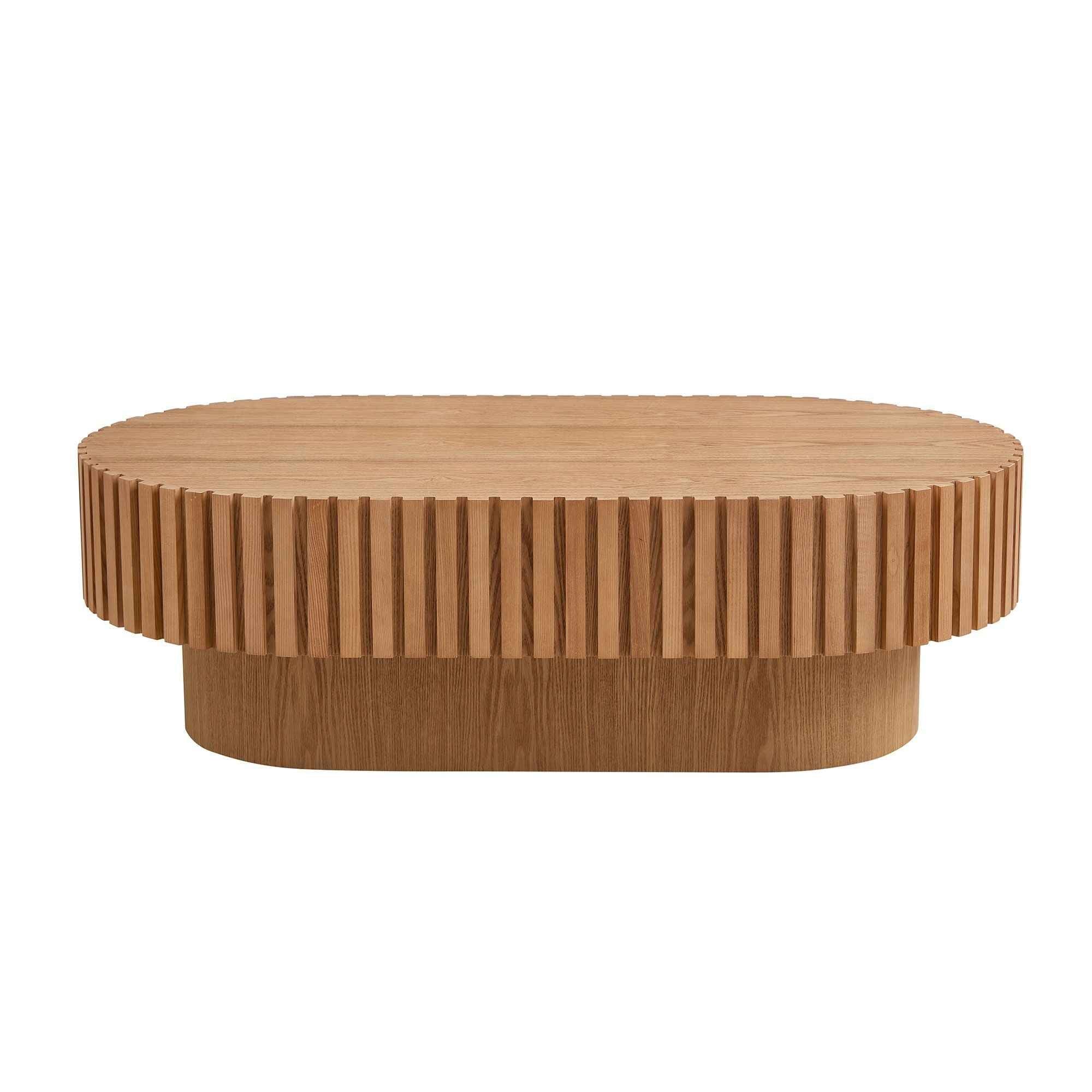 Drum Coffee Table Oval Coffee Table 