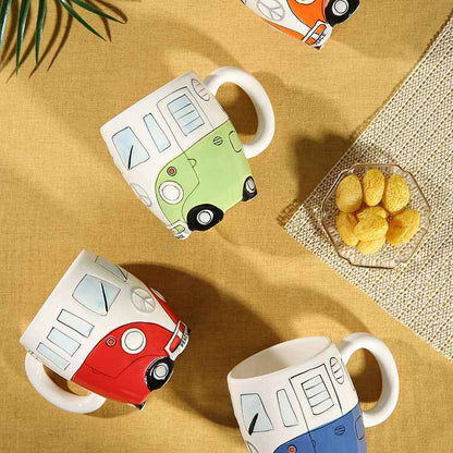 Retro Bus Ceramic Coffee Mug