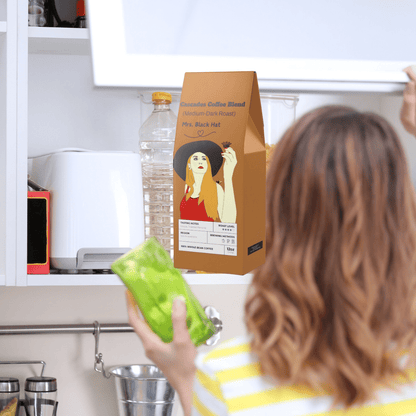 Mrs. Black Hat Cascades Coffee Blend, Medium Roast Coffee - Dark Roast Coffee, Coffee Beans, Coffee Bean