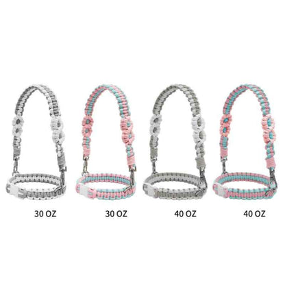 Hand Woven Mug Holder Boho Daisy Mug Strap for Water Mug