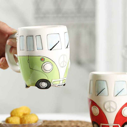 Retro Bus Ceramic Coffee Mug