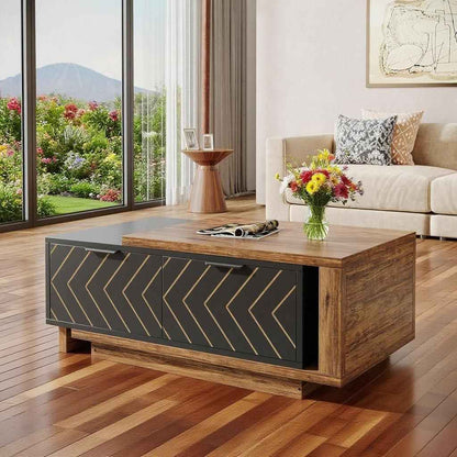 Coffee Table sophisticated blend of warm walnut 