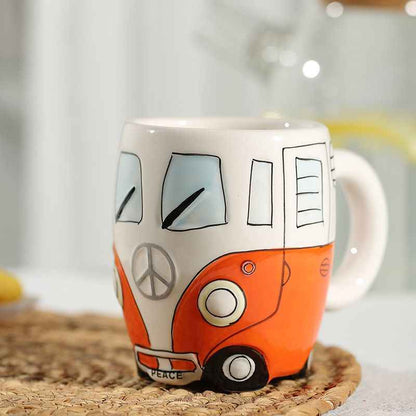 Retro Bus Ceramic Coffee Mug