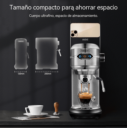 capsule + coffee powder + milk foam 3-in-1 semi-automatic coffee machine 19Bar extraction mocha Nestle espresso 1 cup / 2 cup, electronic button powder hammer 51mm touch sensing 1450W steam