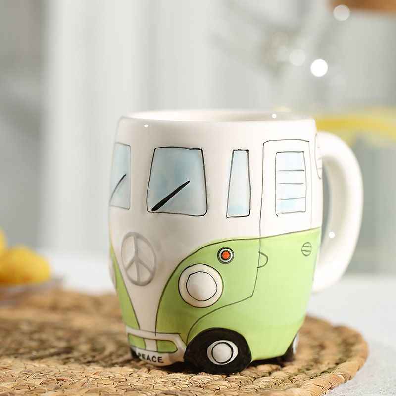 Retro Bus Ceramic Coffee Mug
