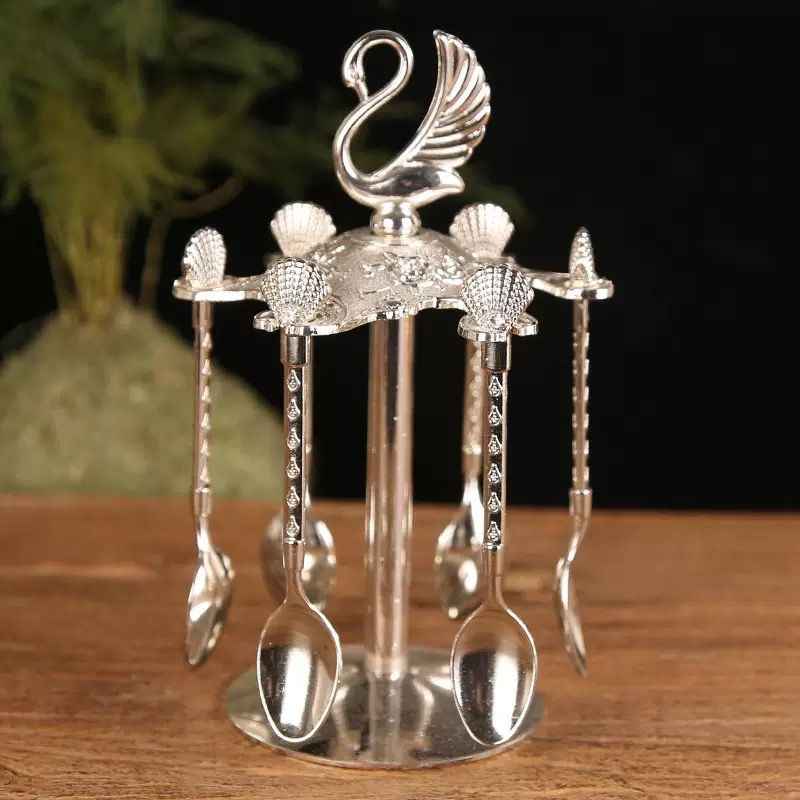 Mixing Tableware Spoon Holder Swan Storage Box Wedding