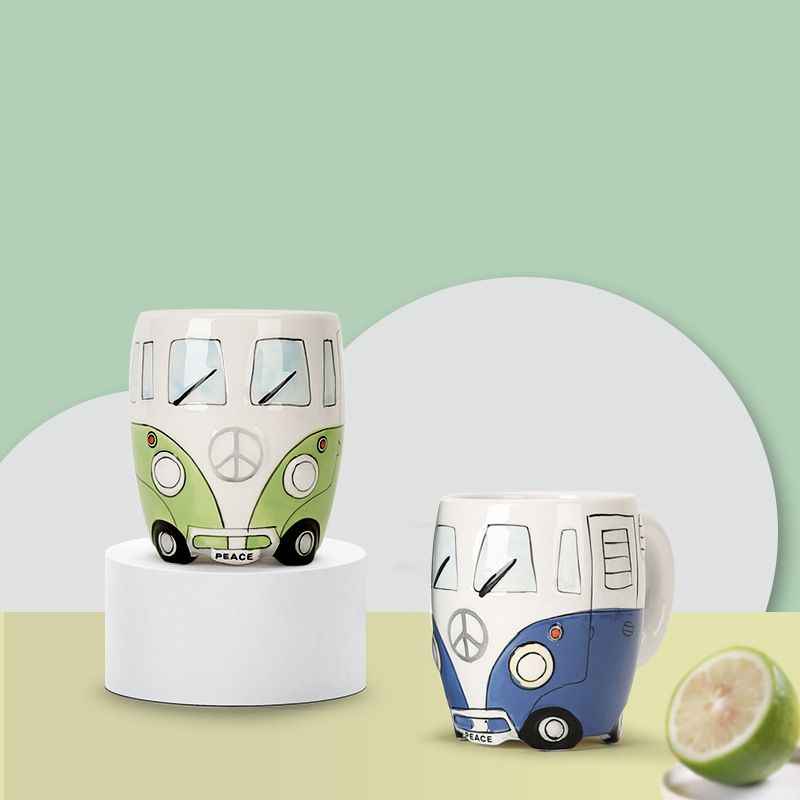 Retro Bus Ceramic Coffee Mug