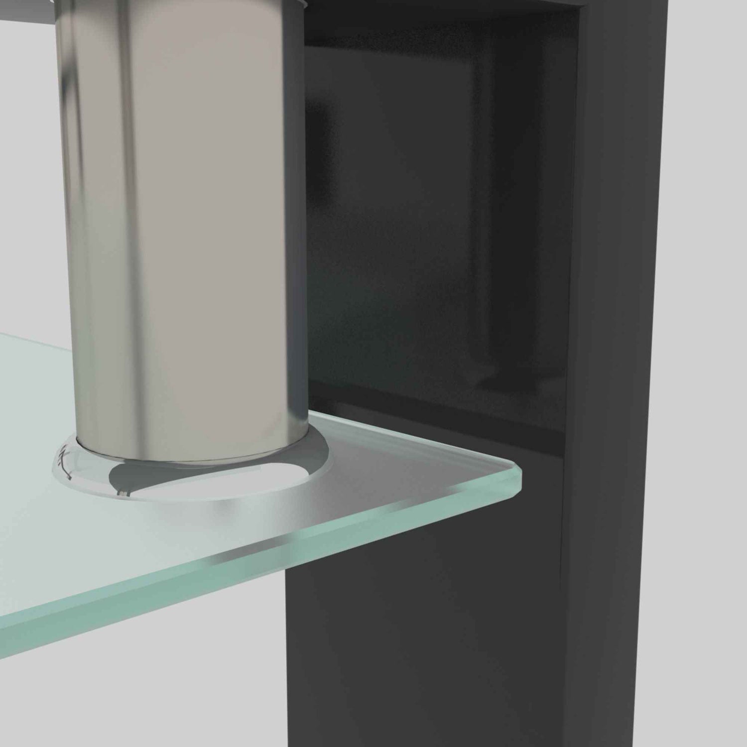 Rectangle Black Glass Coffee Table