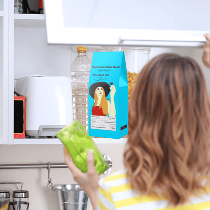 Mrs. Black Hat High Lakes Coffee Blend, Light Roast Coffee, Coffee Bean, Whole Coffee Beans