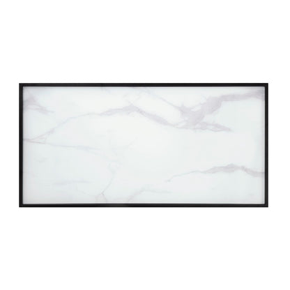 Table Set Temper Glass Top Coffee and End Black Metal Frame