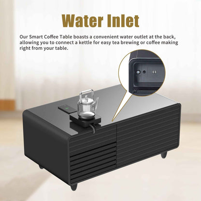 Modern Smart mini Coffee Table with Built in Fridge