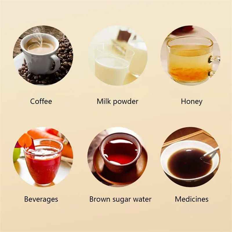 Stainless Steel Self-Stirring Coffee Cup with LED Digital Display