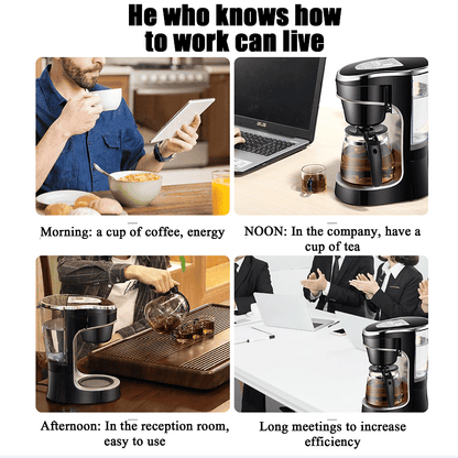 PSC08B Italian drip coffee machine 1200W drip coffee Cups10pc automatic shutdown, keeps warm for 4h American-style espresso, smart home coffee, commercial coffee, espresso,