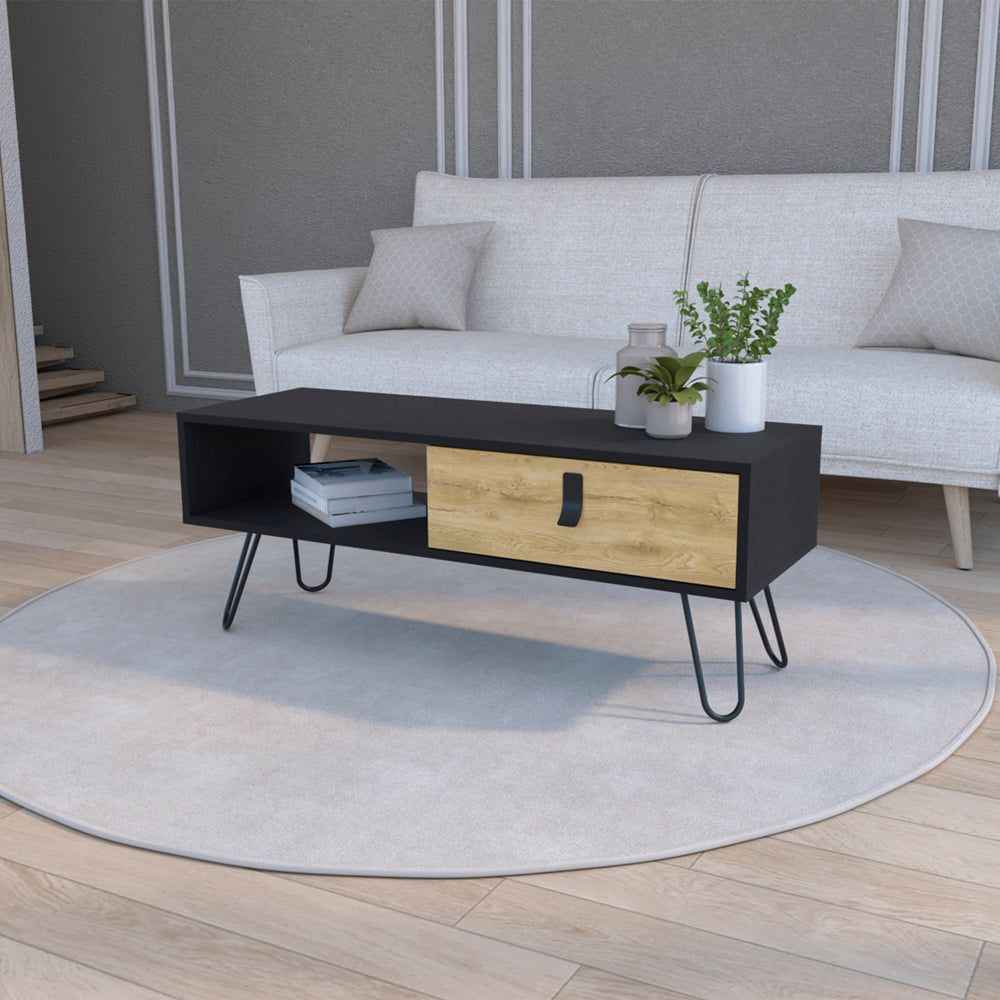 Coffee Table Magness Living Room Black Macadamia