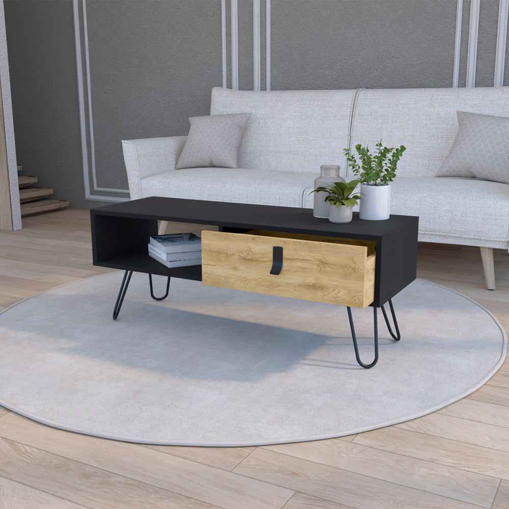 Coffee Table Magness Living Room Black Macadamia
