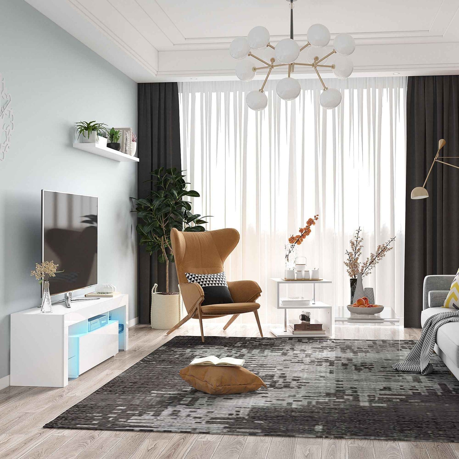 Clear Acrylic Coffee Table 0.5In Thick