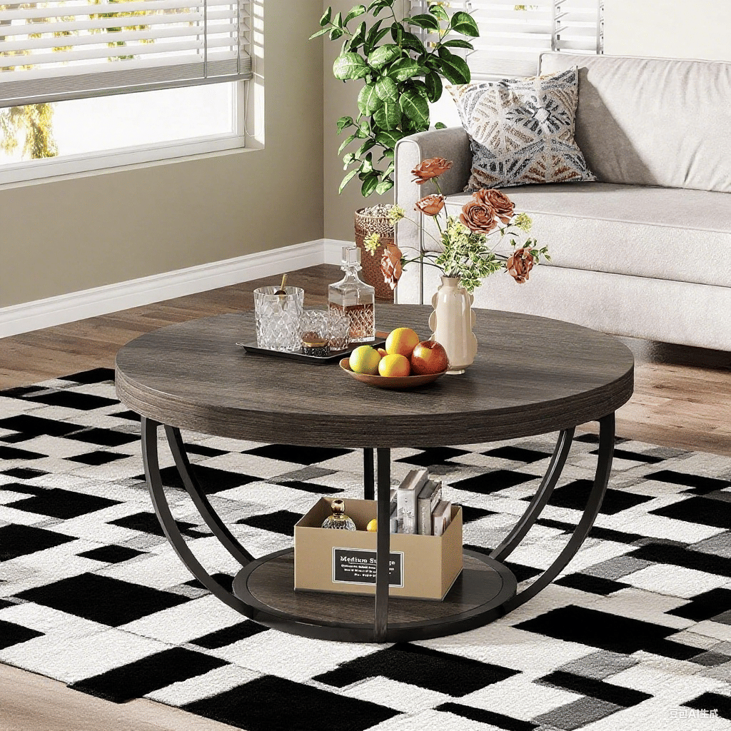 Center table boasts Coffee Table  