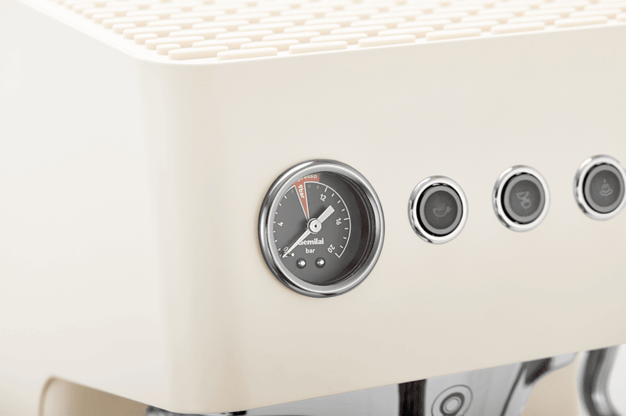 PSG3028A American-style espresso machine, semi-automatic coffee maker with 1450W power and 15Bar espresso extraction. Features ULKA high-pressure pump, 1.7L water tank, ivory white finish, steam mil