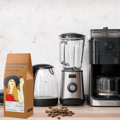 Mrs. Black Hat Cascades Coffee Blend, Medium Roast Coffee - Dark Roast Coffee, Coffee Beans, Coffee Bean