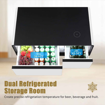 Modern Smart mini Coffee Table with Built in Fridge