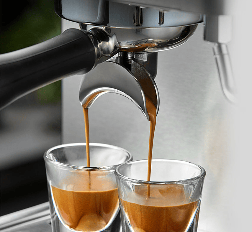 PSG3006W American-style espresso machine, semi-automatic coffee maker with 1450W power output and 15Bar espresso extraction capacity. Features ULKA high-pressure pump, 1.7L water tank, steam milk fro