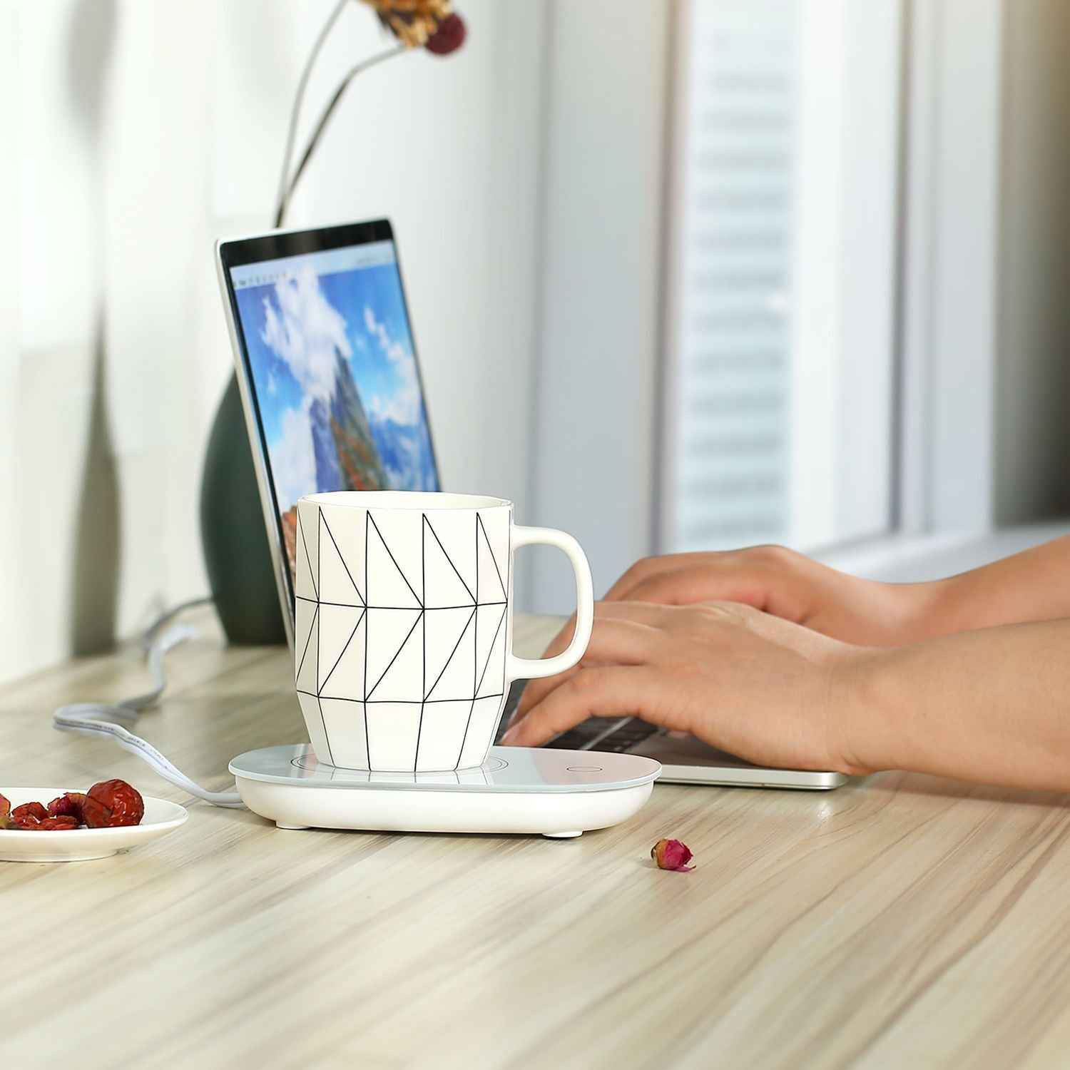 Coffee Mug Warmer Cup Warmer Auto Shut Off Coffee Tea Milk Electric Heater Pad Office Home Desk Coffee Mug Warmer Electric Beverage Warme