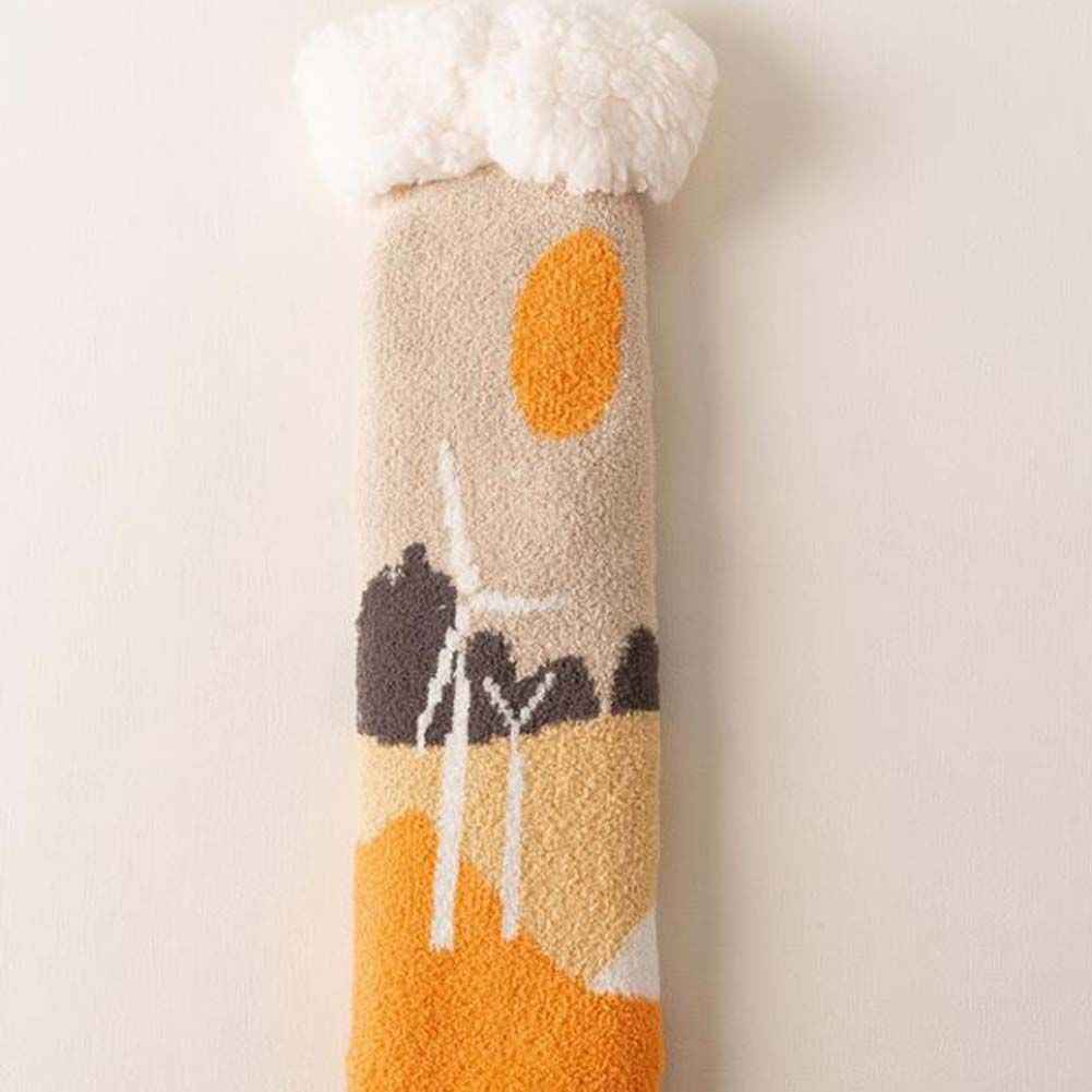 Autumn Winter Thick Plush Socks Women Warm Indoor Floor 