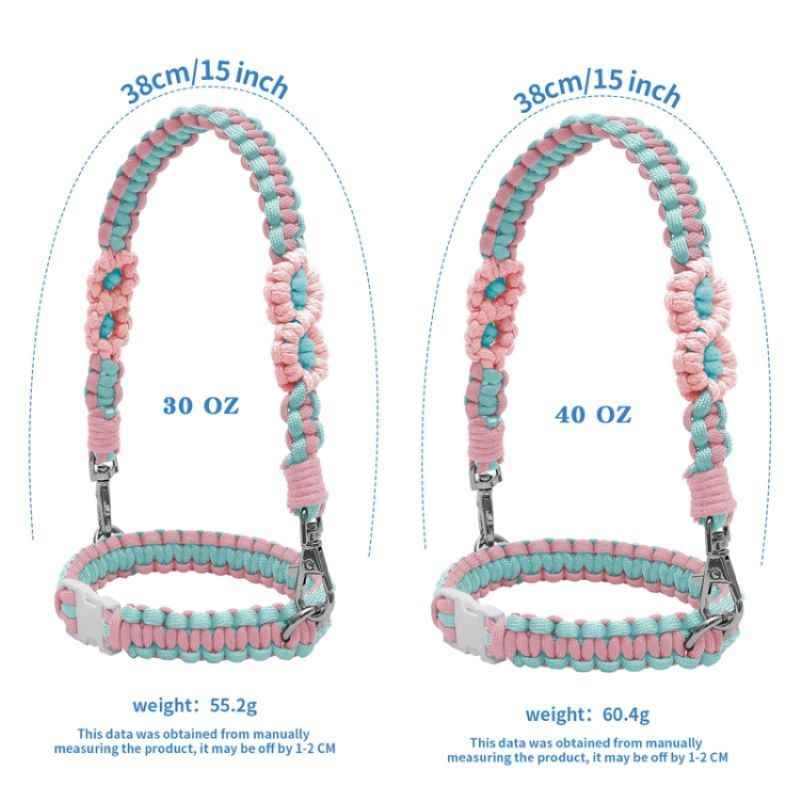 Hand Woven Mug Holder Boho Daisy Mug Strap for Water Mug