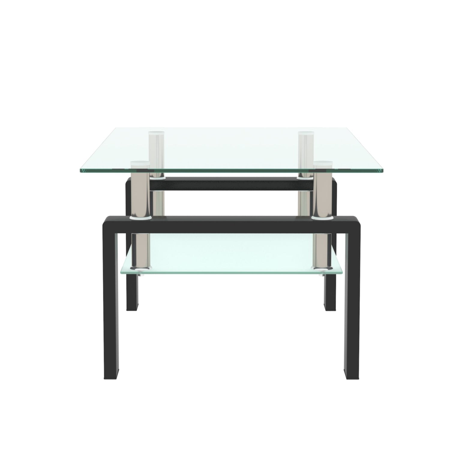 Rectangle Black Glass Coffee Table