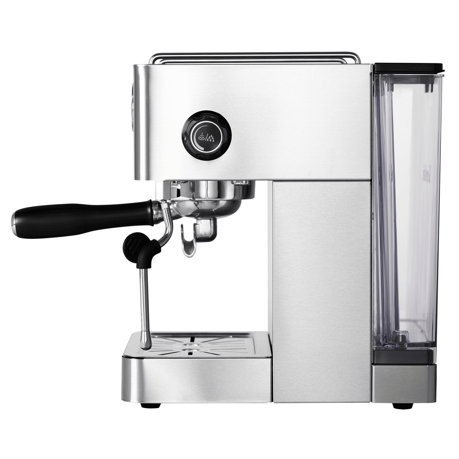 PSG3005H Semi-Automatic Coffee Machine 1500W Coffee Machine 15Bar Espresso Coffee ULKA High-Pressure Pump Extracts 1/2 Cup of Espresso Coffee Machine 1.7L Water Tank Steam Milk Foamer/Steam Stick El