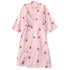 Pink Strawberry Womens Thin Kimono Pajamas Robe 