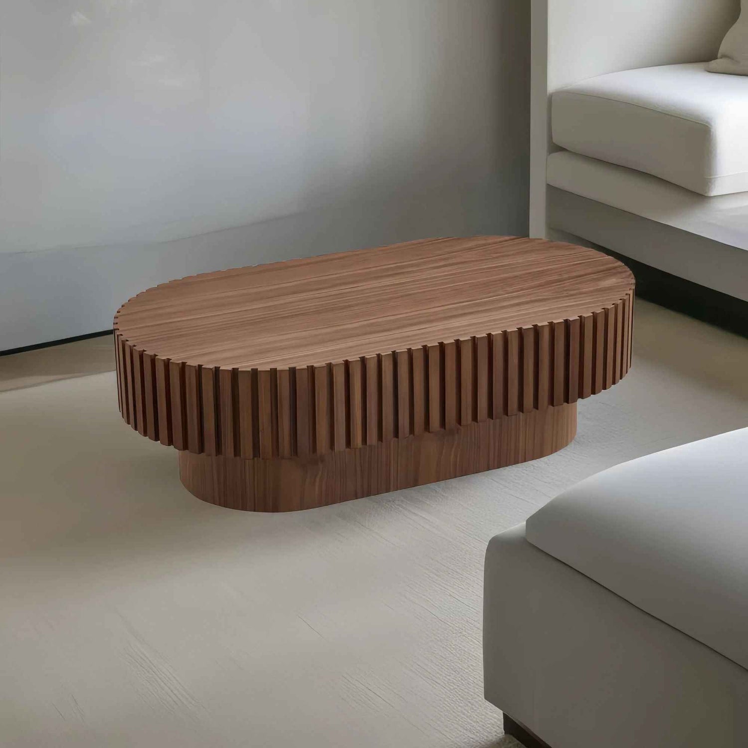 Drum Coffee Table Oval Coffee Table 