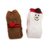  Cute Christmas Coral Velvet Knee High Stockings Snowman