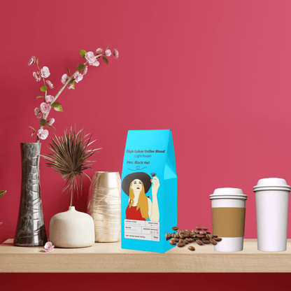 Mrs. Black Hat High Lakes Coffee Blend, Light Roast Coffee, Coffee Bean, Whole Coffee Beans