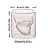 1pc Coffee Mug Double-Layered Transparent Crystal Skull Head Glass Cup For Household Whiskey Wine Vodka Bar Club Beer Wine Glass