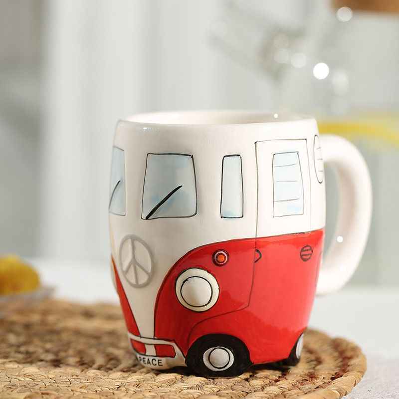 Retro Bus Ceramic Coffee Mug