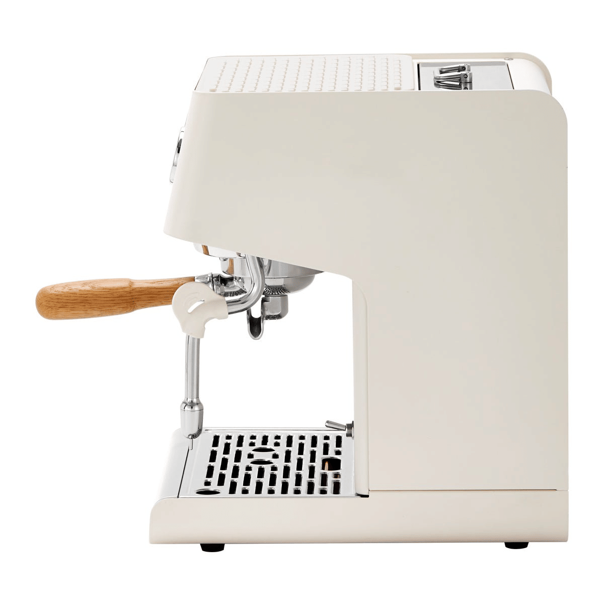 PSG3028A American-style espresso machine, semi-automatic coffee maker with 1450W power and 15Bar espresso extraction. Features ULKA high-pressure pump, 1.7L water tank, ivory white finish, steam mil